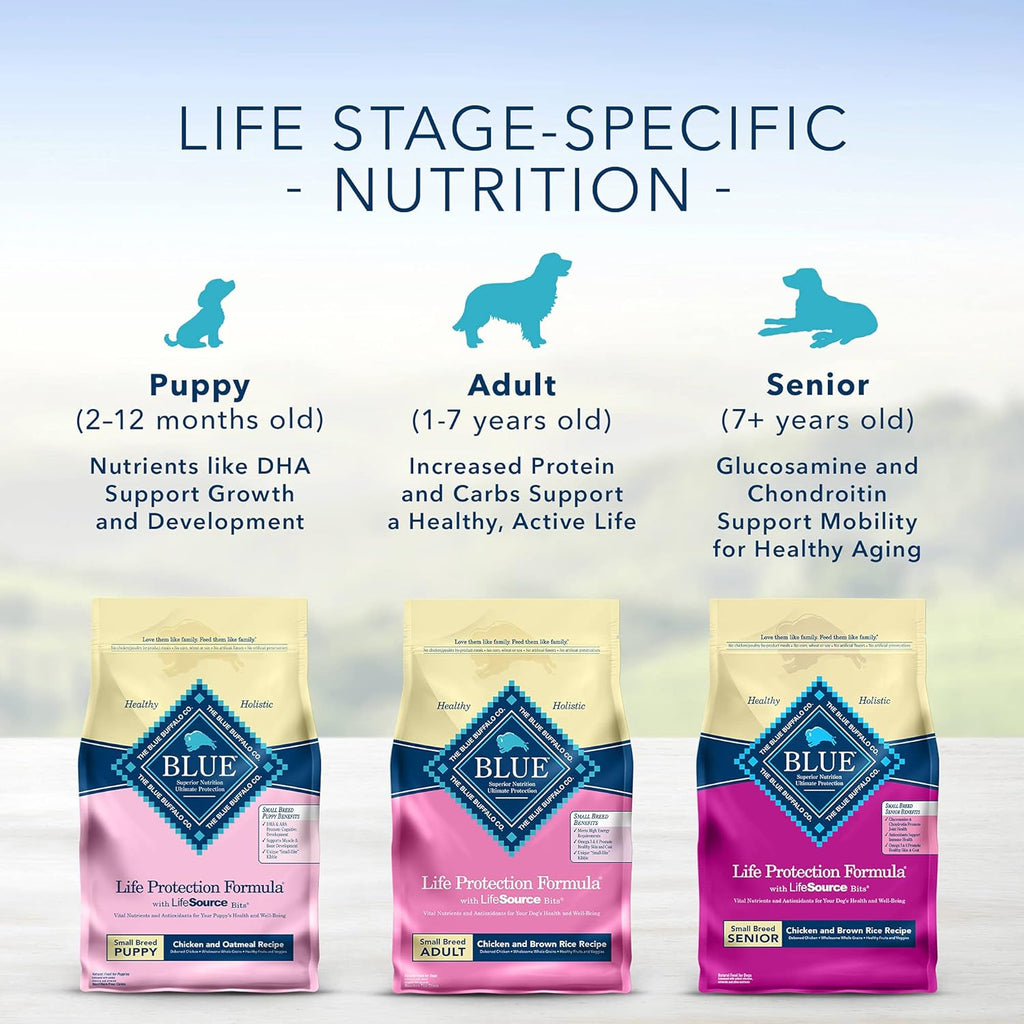 Natural Senior Small Breed Dry Dog Food, Chicken and Brown Rice 6-lb T57495