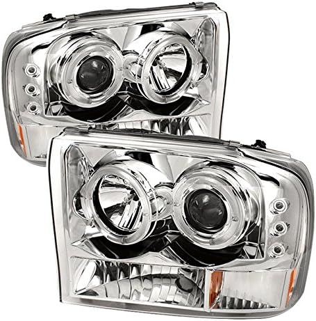 Black Bezel Dual Halo Projector Headlights Pair E780