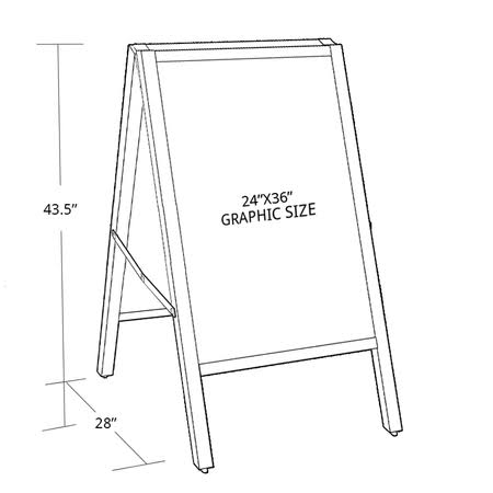 Black S Board Sign W157504