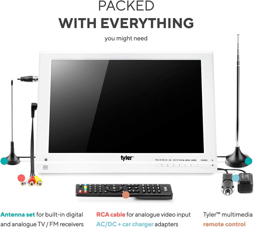 13.3" Portable LCD TV Monitor with Rechargeable Battery K1070