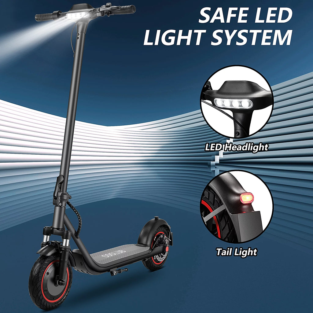500W Motor 15 MPH 15 Miles Range 10" Solid Tires Folding Electric Scooter P570682