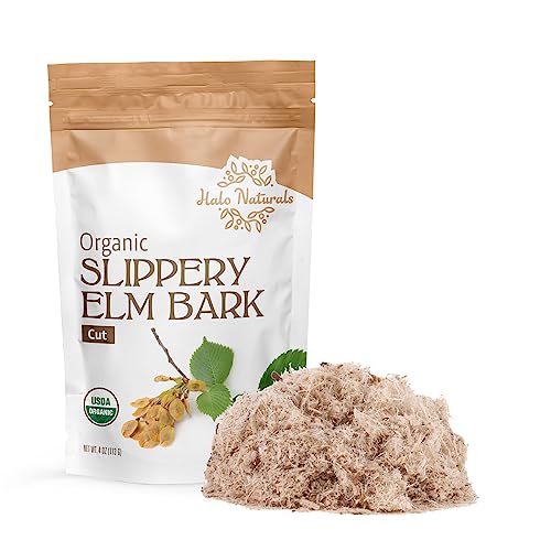 Organic Slippery Elm Bark Cut, 4 Ounces T5342