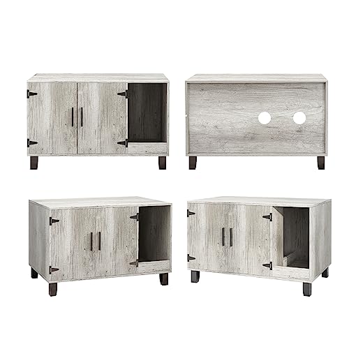 Pine Wooden Cat Litter Box Enclosure K89551