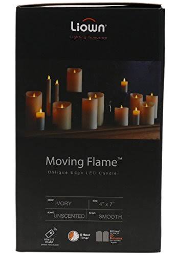 Unscented Moving Flame Candle with Timer H939