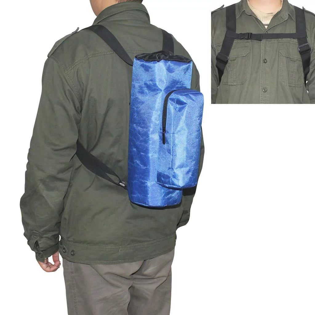 Oxygen Cylinder Tank Holder Backpack Sleeve Bag With Adjustable Shoulder Strap And Side Pockets K93682
