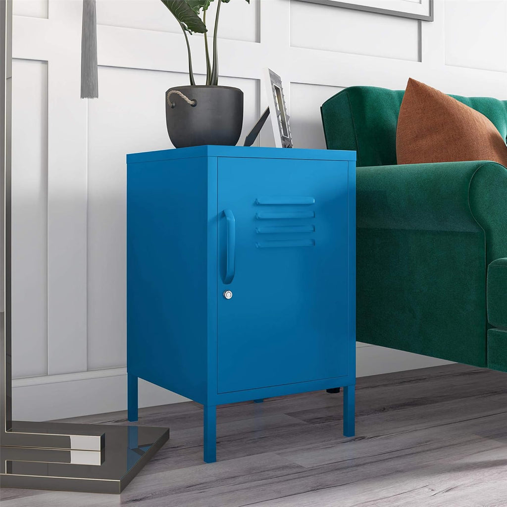 Blue Metal End Table W57335