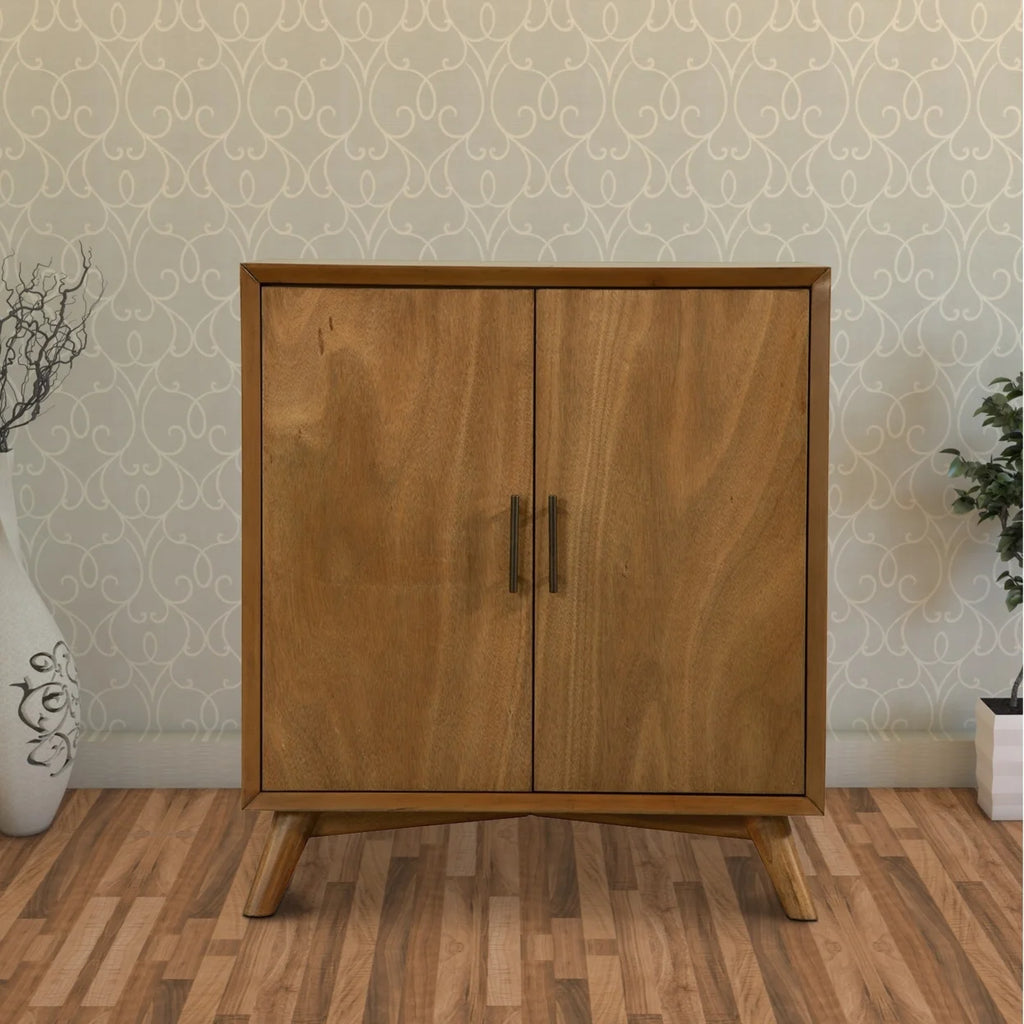 Small Wooden Bar Cabinet with Two Doors G97741