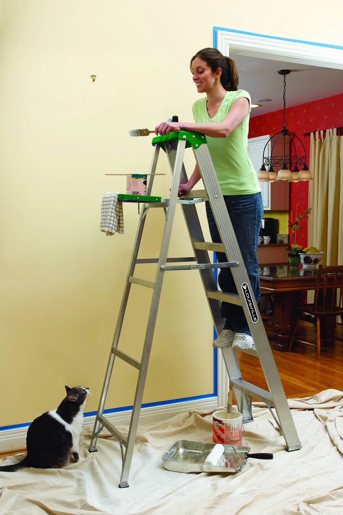 6' Aluminum 5 Step Ladder T7002