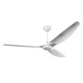 84 Ceiling Fan with Brushed Aluminum Blades and White Finish I48748