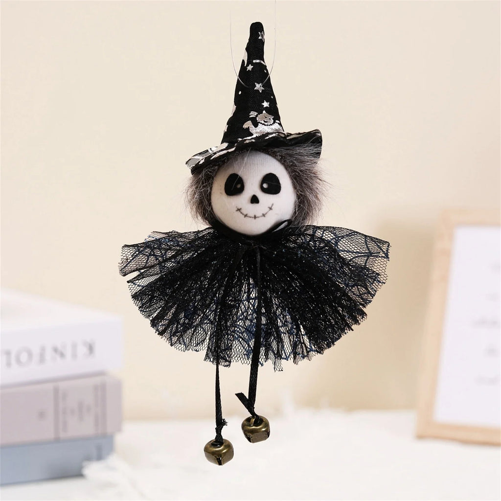 Pumpkin Witch Doll Halloween Cat Toy P2204