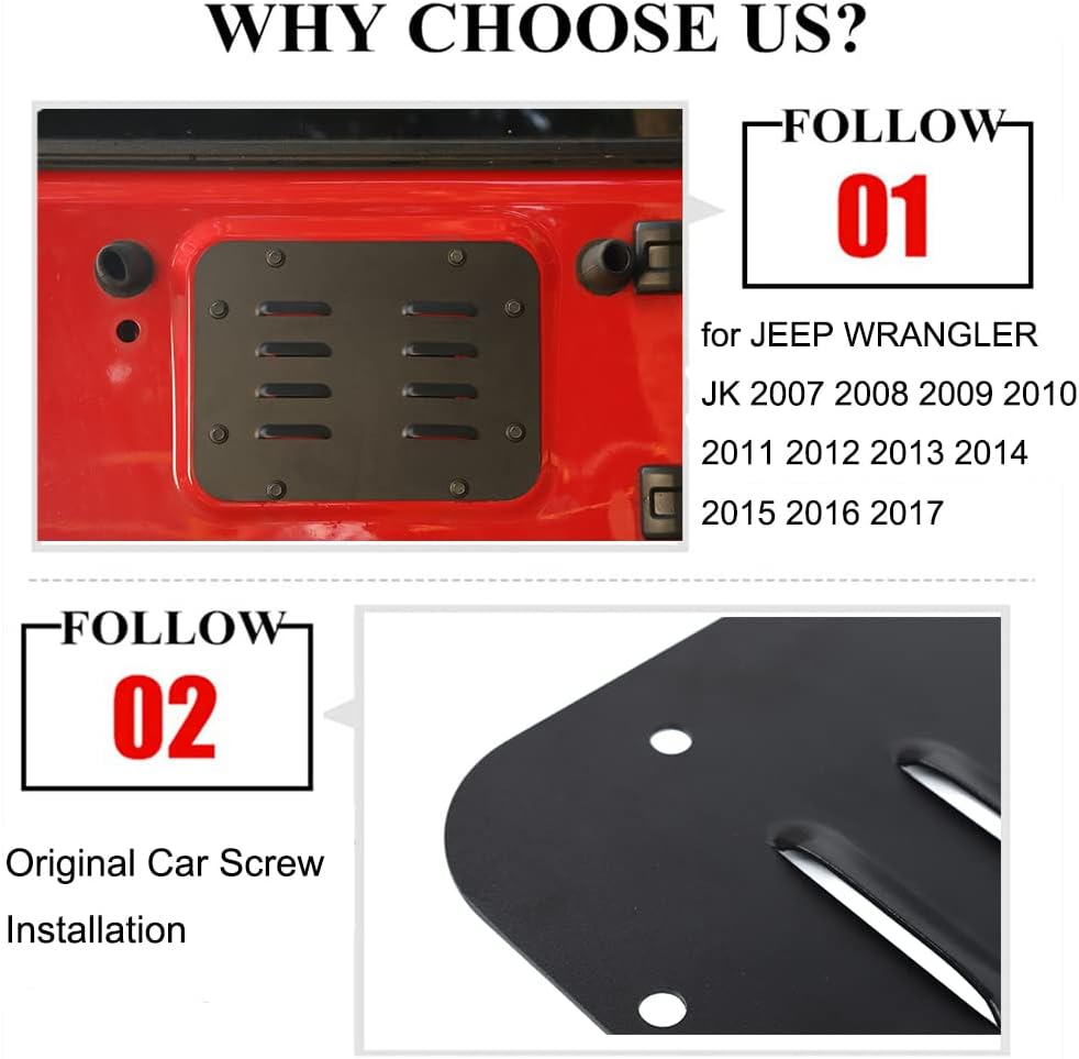 Spare Tire Carrier Delete Filler Pack of 2 D849