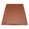Red Grease-Proof Rubber Kitchen Mat X8763