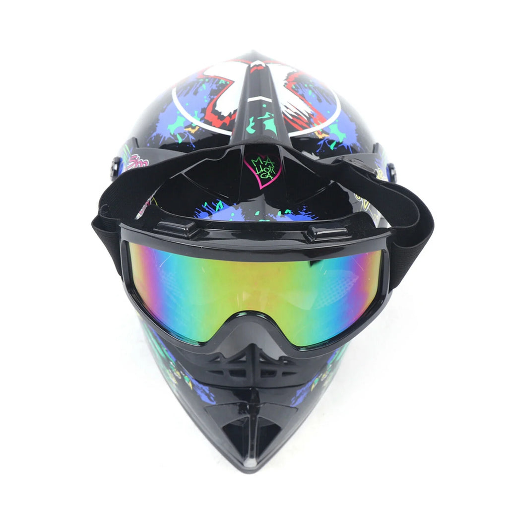 DOT Motocross Helmet Gloves Goggles Combo V4619