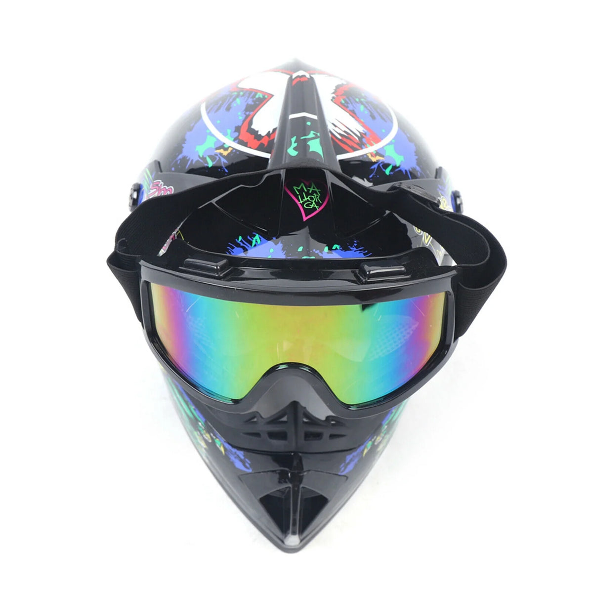 DOT Motocross Helmet Gloves Goggles Combo V4619