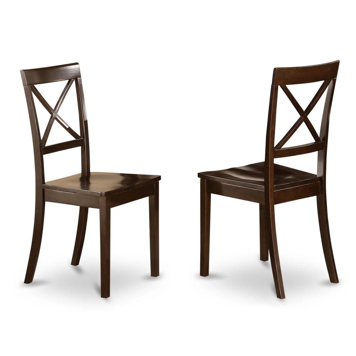 5 Piece Rectangular Dining Table Set with Wooden Seat Chairs J428074