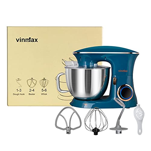 8.5QT Stainless Steel Tilt-Head Stand Mixer with Dough Hook, Beater, Whisk L7942
