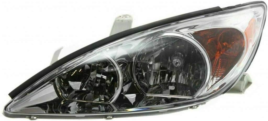Driver Side Headlight for Toyota Camry 2002 2003 2004 LE/XLE Y706694