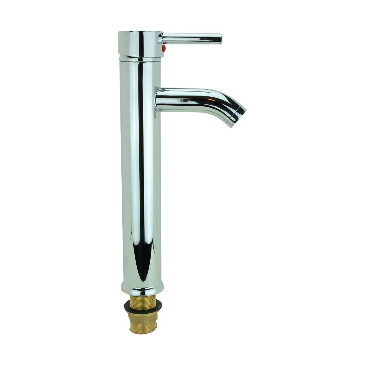 Chrome Solid Brass Single Hole Bathroom Faucet L743