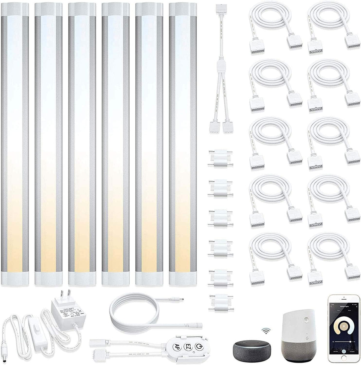 Under Cabinet LED Light Bar Kit, 3 Lights, Dimmable Warm to Cool White N38353