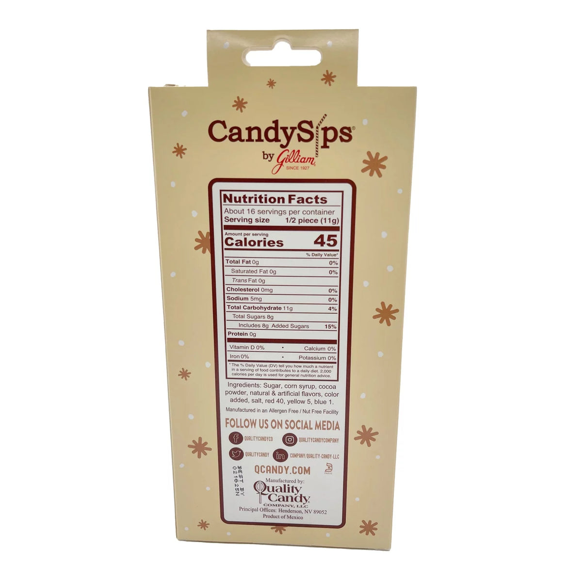 Assorted Candy Straws 8 count 6.4 oz. Box U766323