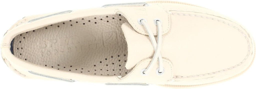 White 2-Eye Boat Shoe V1302