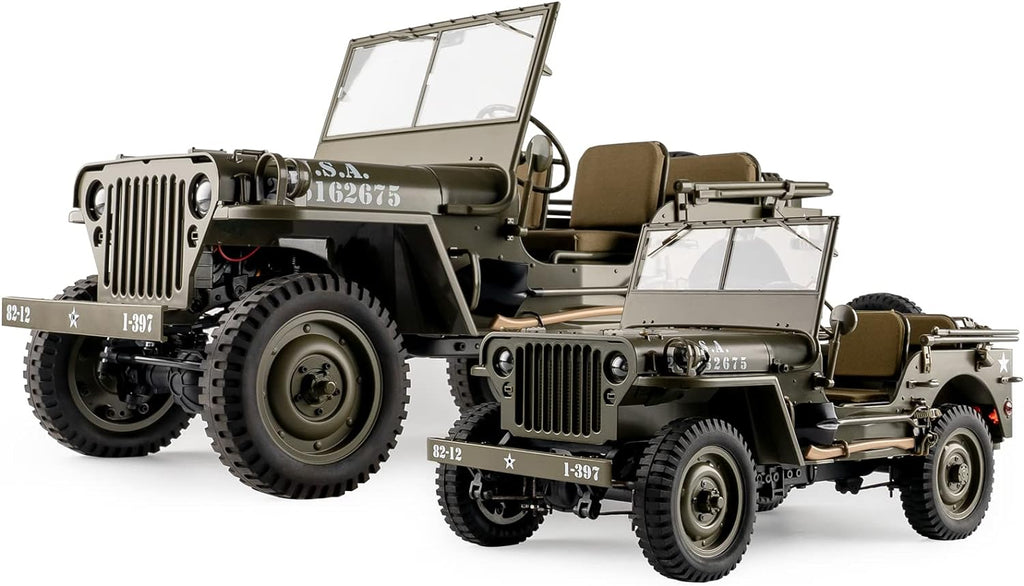 1/12 1941 MB Scaler RC Jeep 4x4 RTR RC Rock Crawler Military O941735