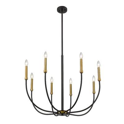 8 Light Candle Style Chandelier J298
