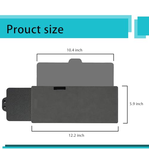 12.2" x 5.9" Retractable Car Sun Visor B525612