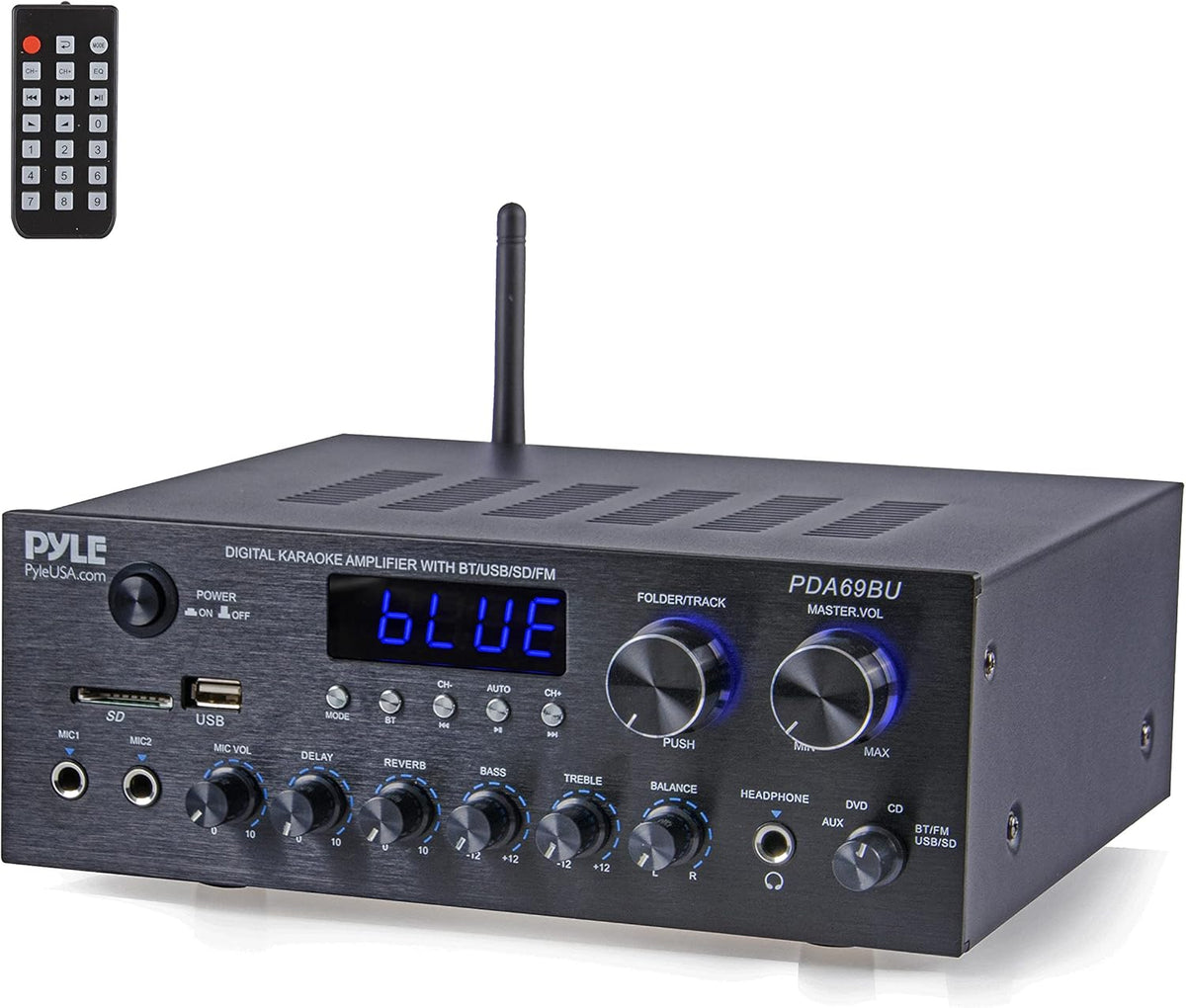 300W Dual Channel Bluetooth Home Audio Amplifier Receiver G345