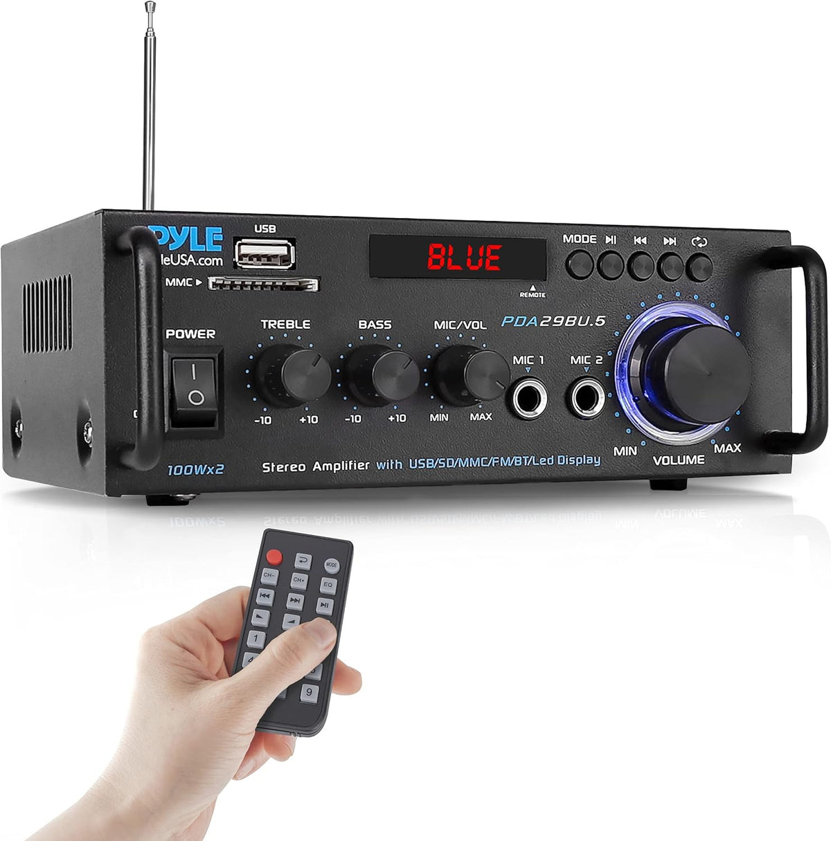 300W Dual Channel Bluetooth Home Audio Amplifier Receiver G345