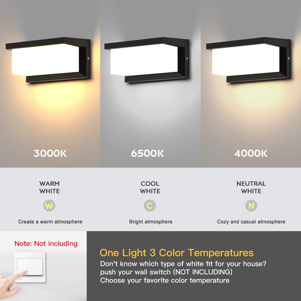 Wall Mounted LED Outdoor Lights 3 Colors 24 Watts O2151