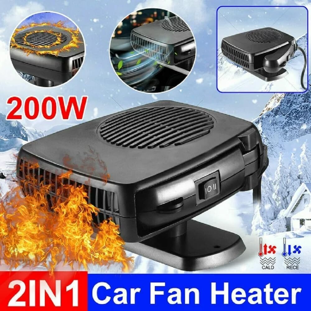 200W Portable Car Heater with Cigarette Lighter Plug H924