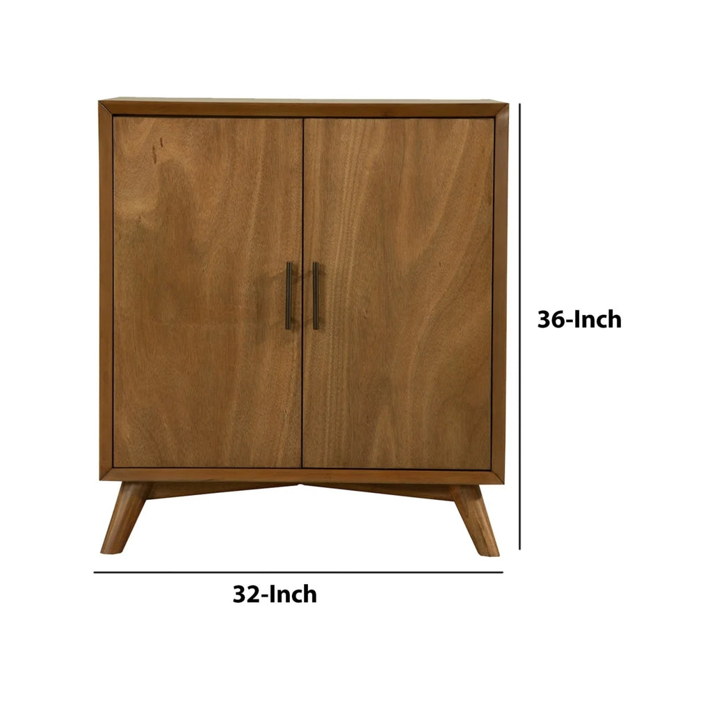 Small Wooden Bar Cabinet with Two Doors G97741