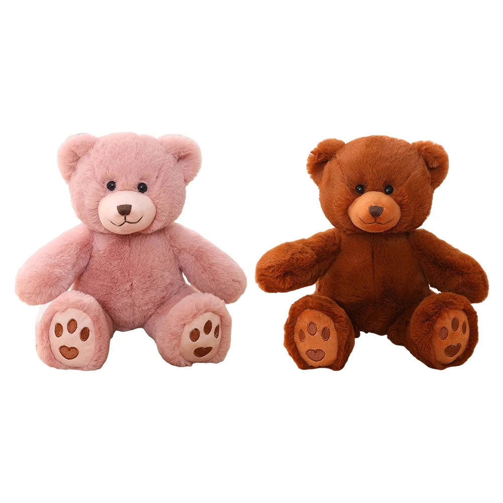Teddy Bear Plush Toy with Pearl Chain Clasp Y854