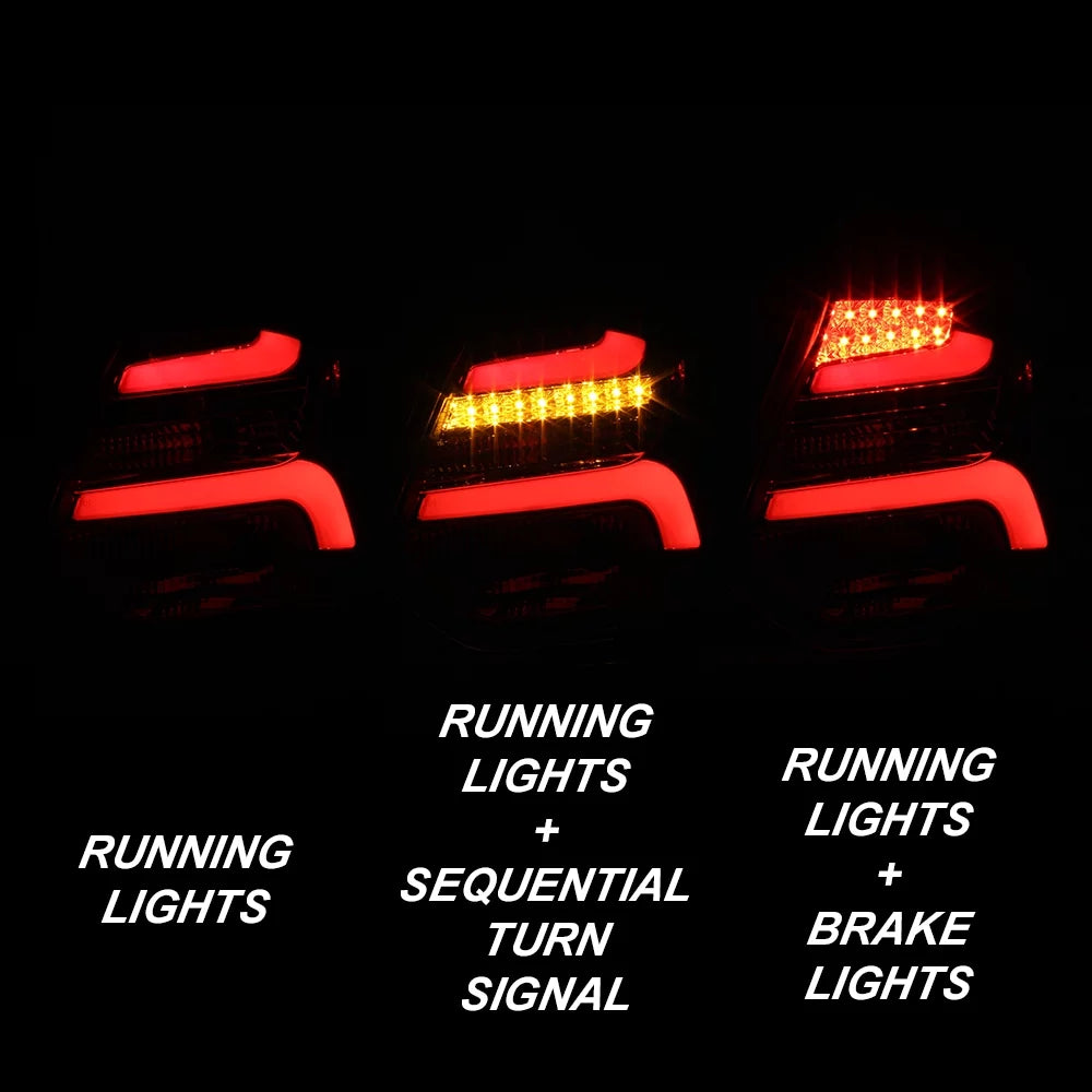 For 2012-2014 Ford Focus Hatchback LED Tail Lights Left+Right Pair U95042