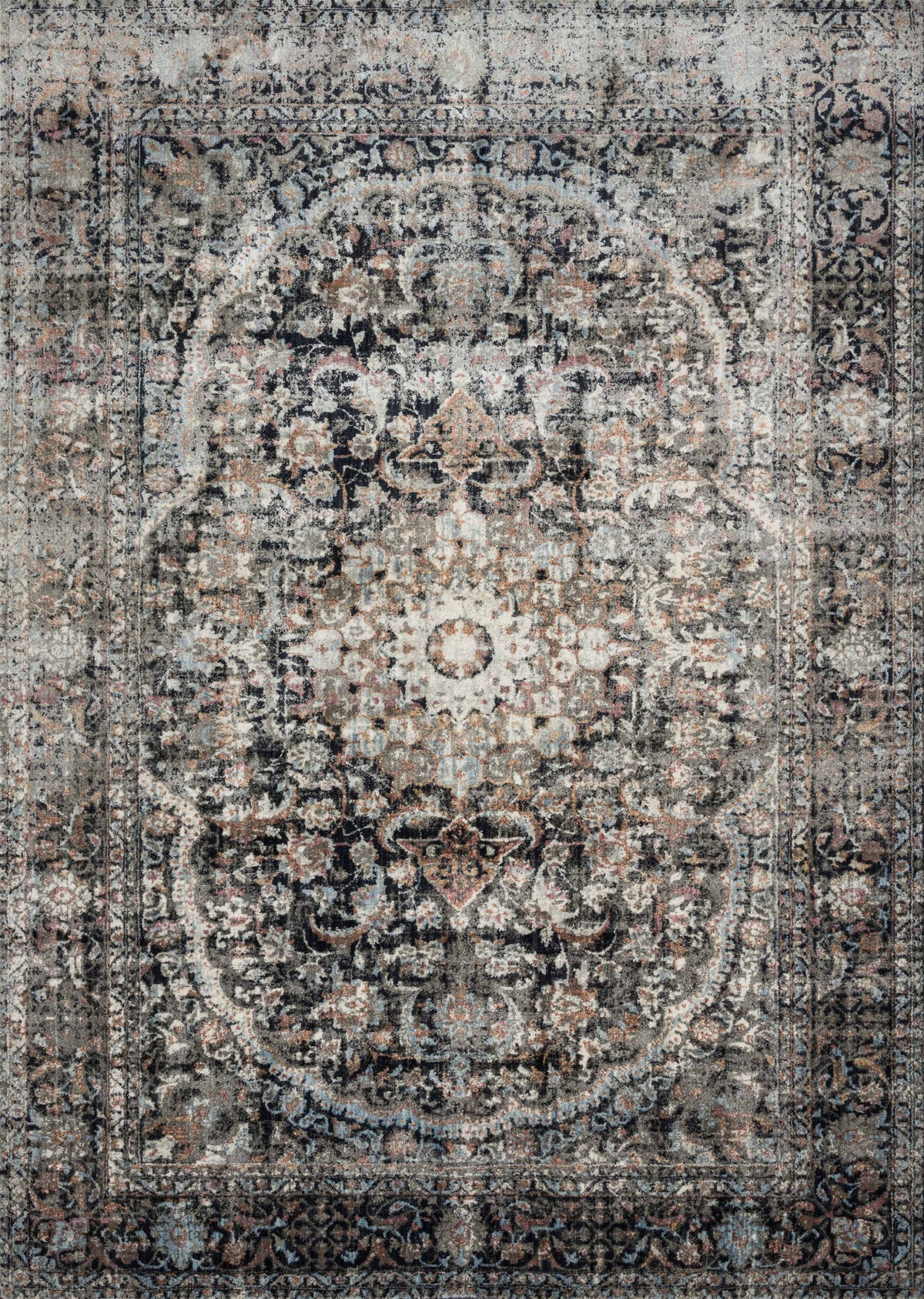 Charcoal 6'7 x 9'2 Rug E81149