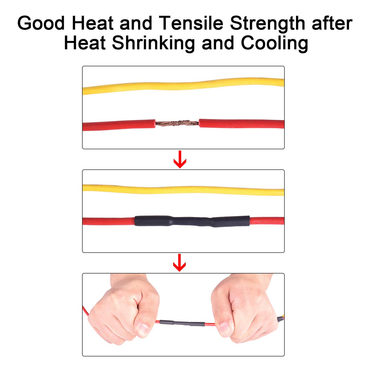 3/4 Inch 4 Ft Black Adhesive Lined Heat Shrink Tubing W873