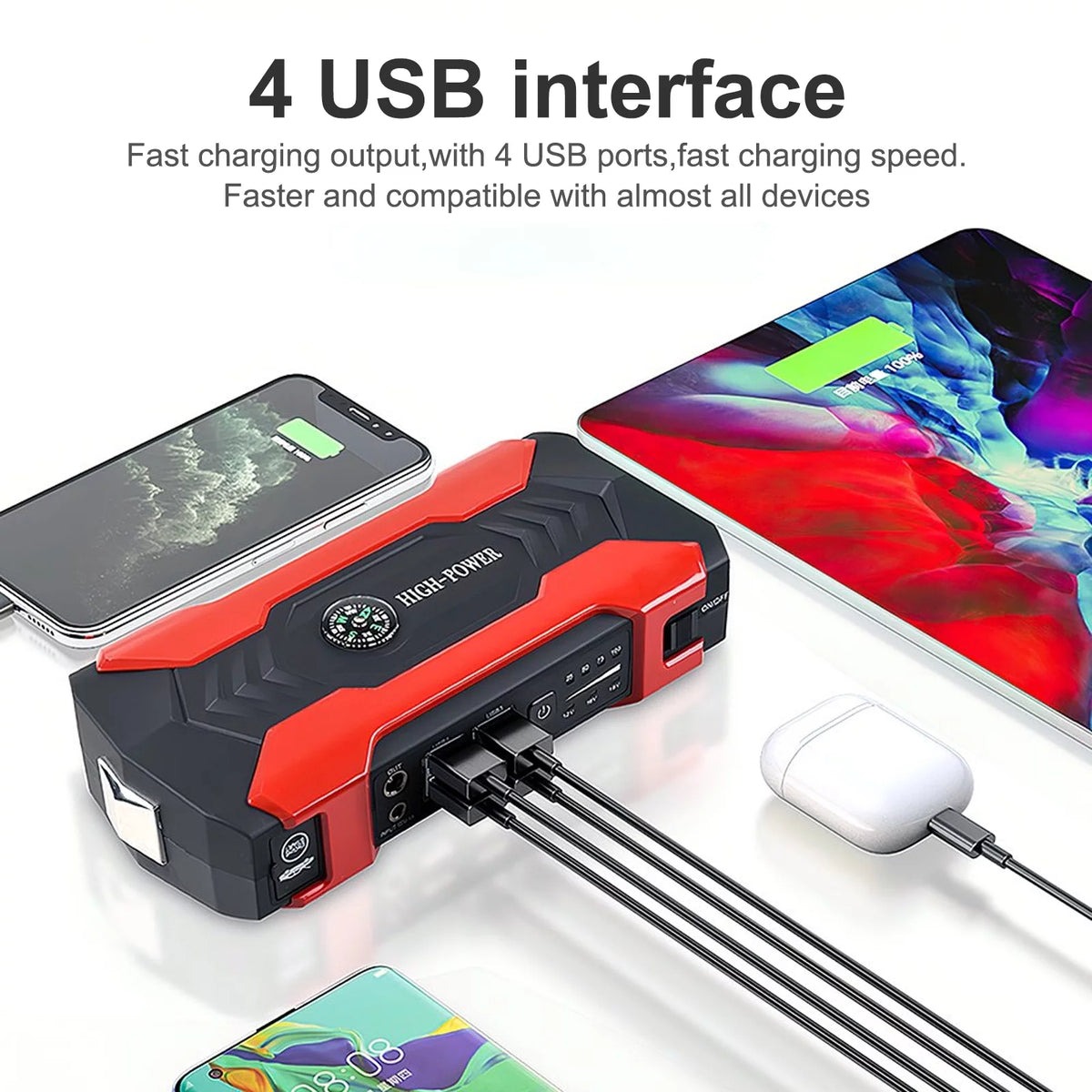 Portable 99800mAh Car Jump Starter Power Bank C48074