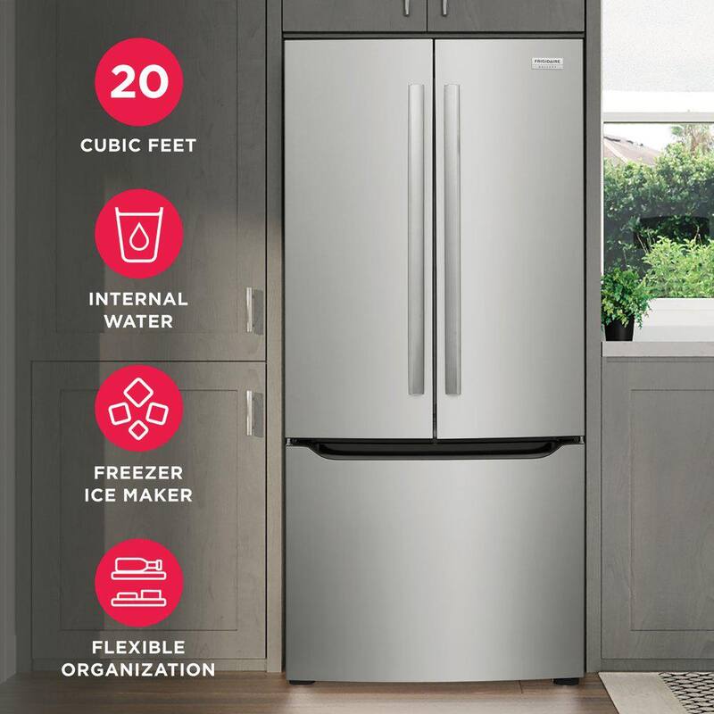 30 in. 20 cu. ft. French Door Refrigerator with Internal Water Dispenser G762222