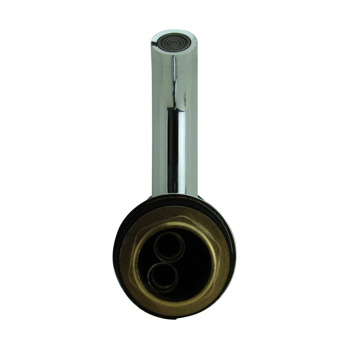 Chrome Solid Brass Single Hole Bathroom Faucet L743