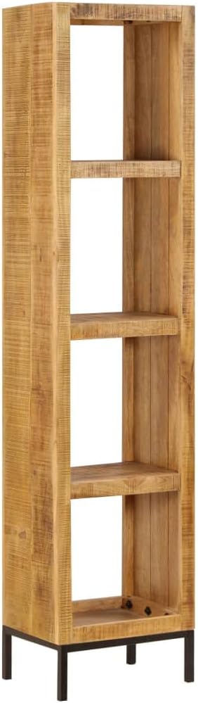 Solid Mango Wood Bookshelf with 4 Compartments G628131