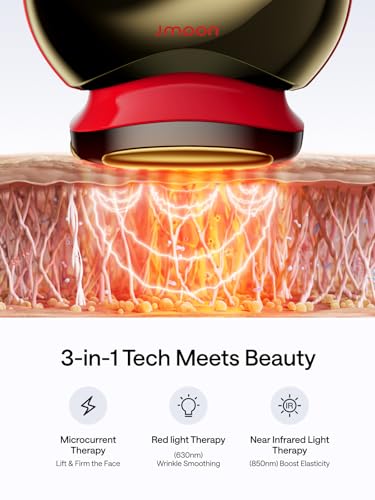 Facial Toning Device, Microcurrent Facial Device, Red Light Therapy, 4 Modes, 5 Intensity Levels R716630