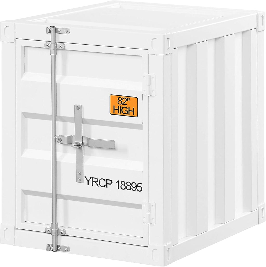White Cargo End Table Q3956