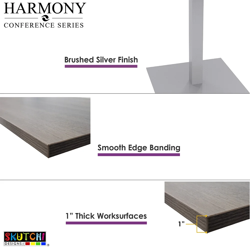 12 Person Modular Conference Table Metal T-Bases G572