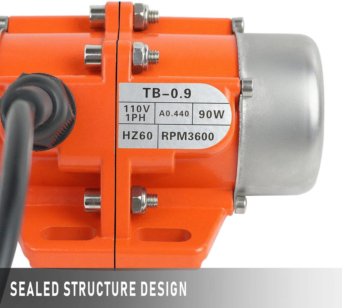 100W Single Phase Electric Vibrating Motor Aluminum Alloy Case AC 110V 3600rpm K720