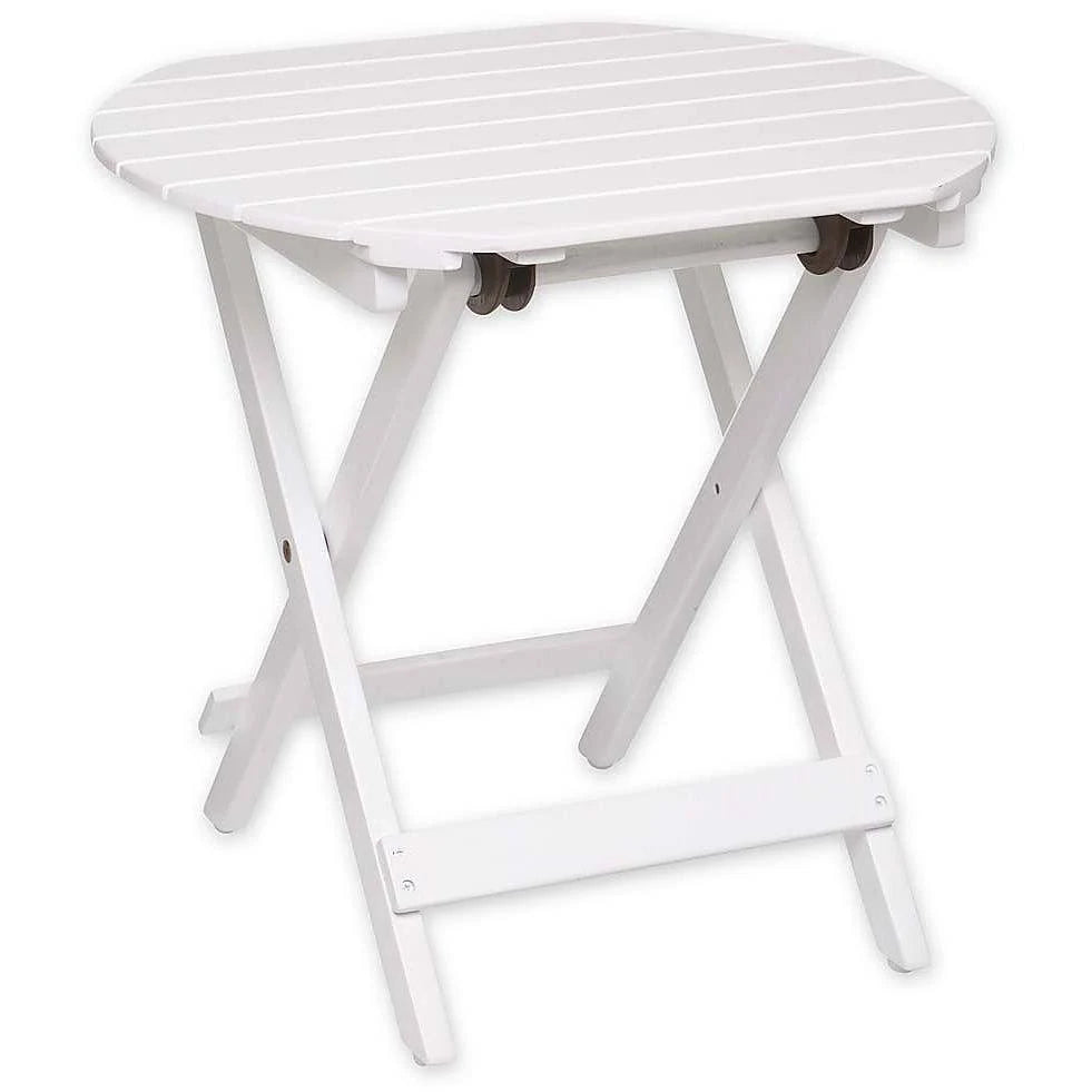 White Eucalyptus Wooden Adirondack Side Table V169144