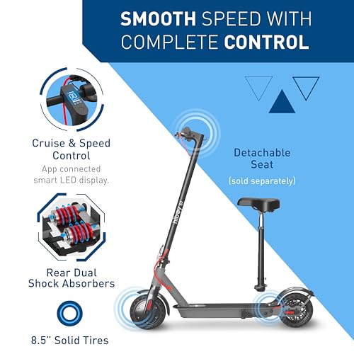 Electric Scooter with 8.5"/9" Tires, 350W Motor, 19 MPH, Double Braking System G1025