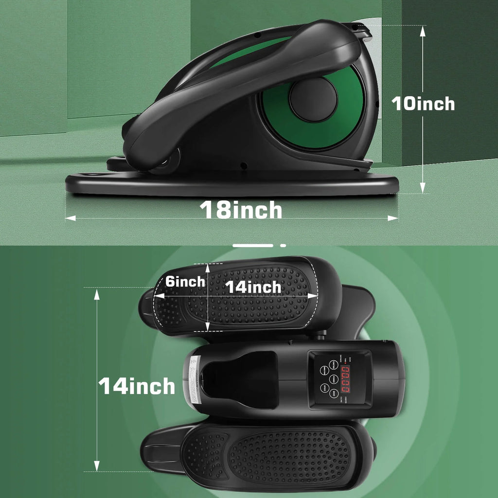 Under Desk Elliptical Pedal Exerciser with Remote & Data Monitor R701798