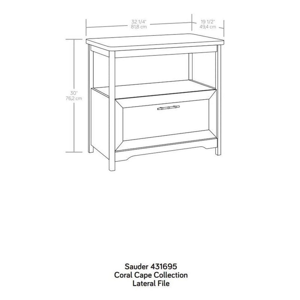 Sindoori Mango Finish Lateral Filing Cabinet S809542