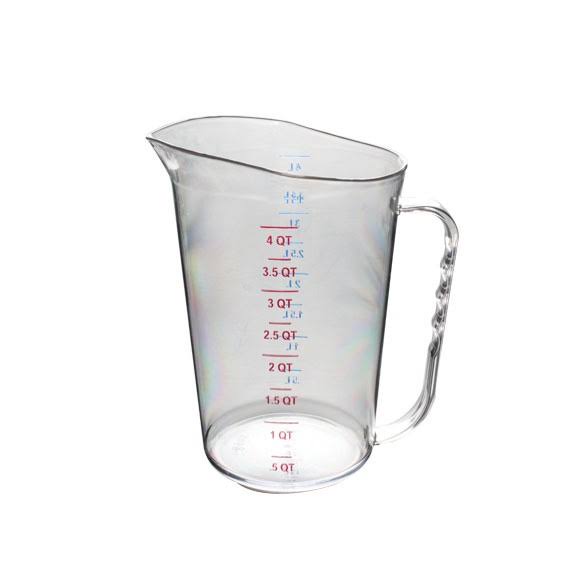 Clear Polycarbonate Measuring Cup, 4 Qt, Pack of 12 C13029